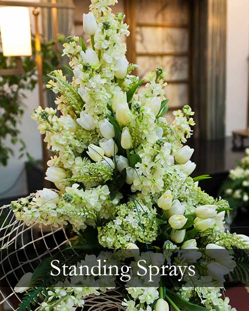 Standing Sprays, Cross Sprays, Heart Sprays, Circular Wreaths